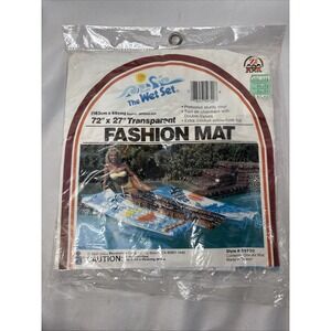 Vtg‎ 1987 Intex The WET SET Inflatable Transparent Mat Float 72x27" 59720 Sealed